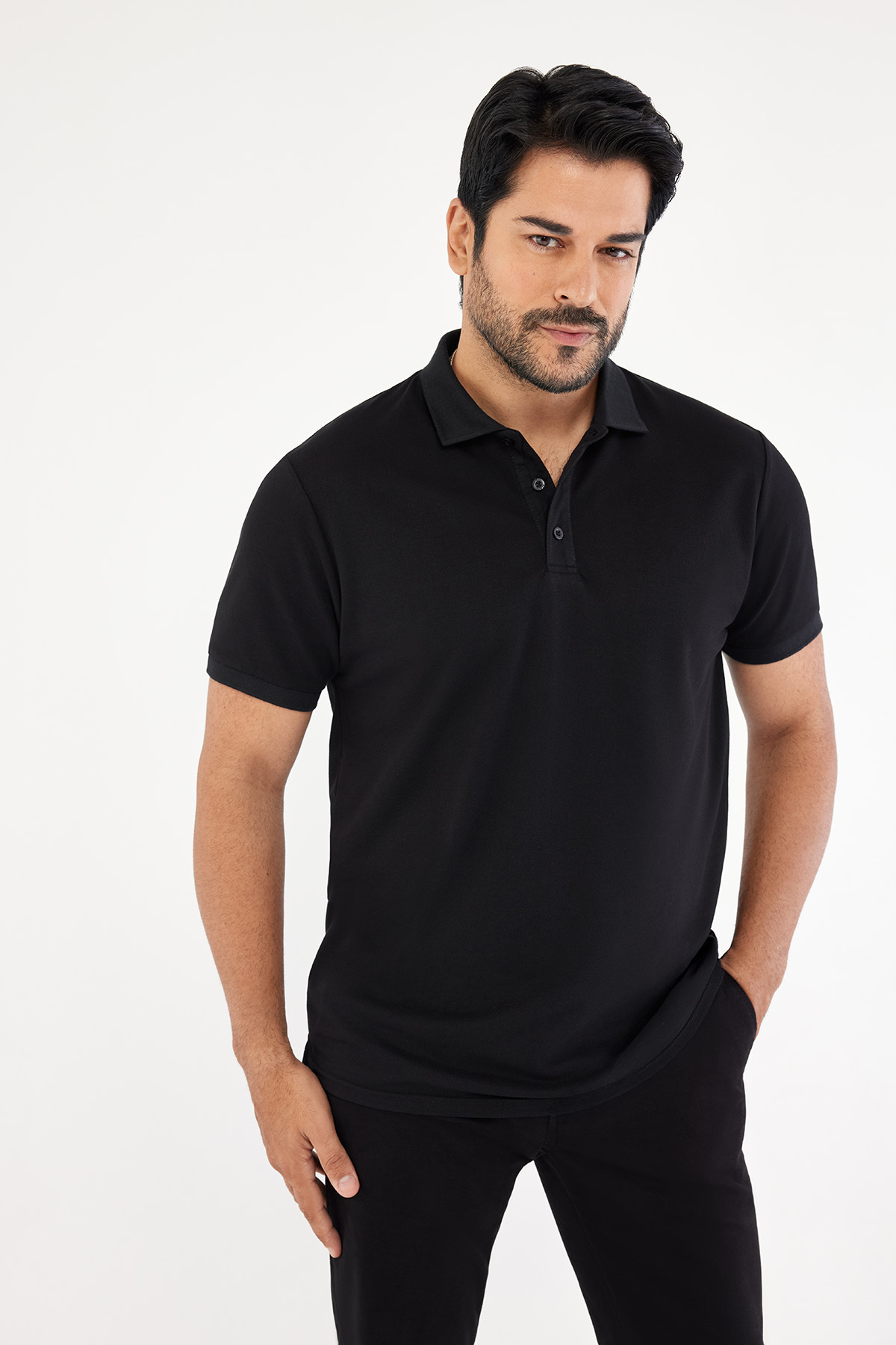 Altınyıldız Classics Herren Slim Fit Polo-Shirt aus Baumwollmischung