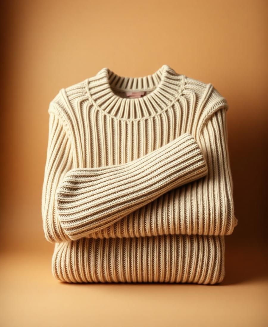 Merino Rippstrickpullover